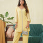 Soft yellow Kurta and Pant set