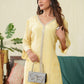 Soft yellow Kurta and Pant set