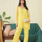 Lemon yellow Organza Jacket set