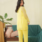 Lemon yellow Organza Jacket set