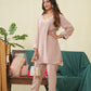 Dusty Rose Pearl Kurta and Pant set