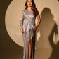 Star Grey Shimmer Dress