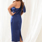 Eletric Blue Bow Dress