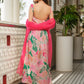 Bubblegum Pink Printed Kurta Set