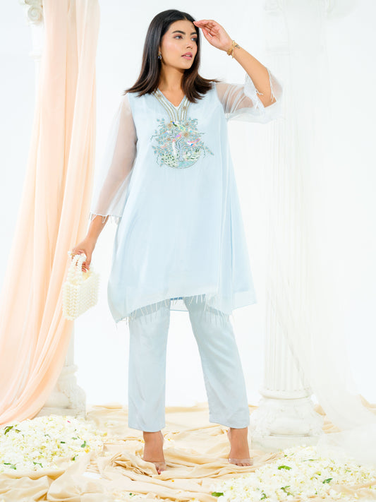 Powder Blue kurta set