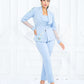 Pastel Blue Blazer set