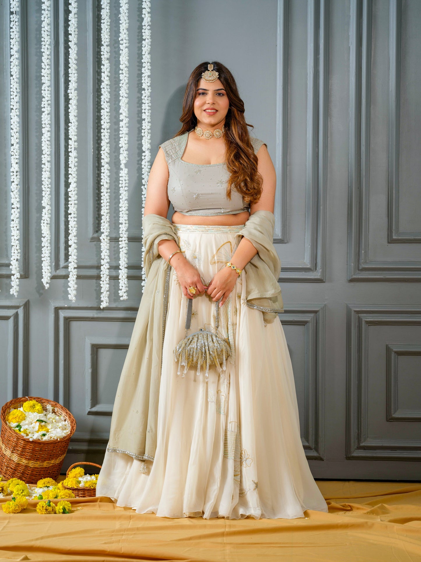 Angel Ivory lehenga Set