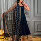 Navy Blue Anarkali Suit Set