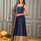 Navy Blue Anarkali Suit Set