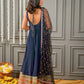 Navy Blue Anarkali Suit Set