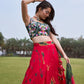 Rani Shibori lehenga set