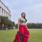 Rani Shibori lehenga set