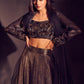 Black Festive Ethnic Lehenga set