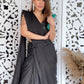 Smokey Black Drape Saree