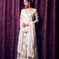 Off White Anarkali kurta with dupatta