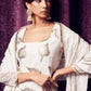 Off White Anarkali kurta with dupatta