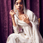 Off White Anarkali kurta with dupatta