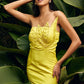 Leafy Lemon Mini Dress