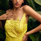 Leafy Lemon Mini Dress